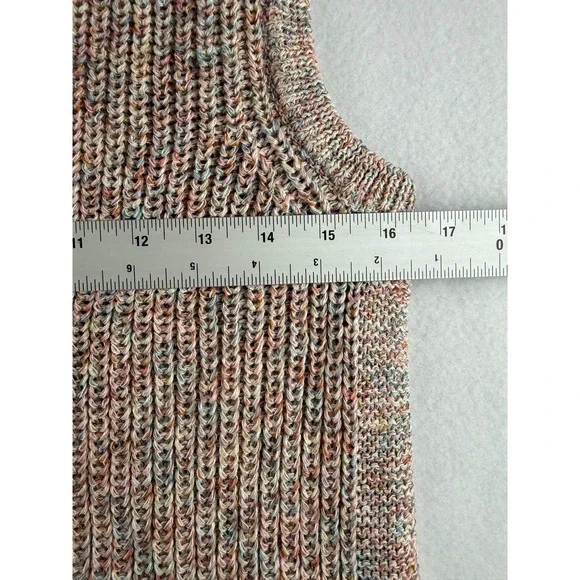 Ella Moss Knit Sleeveless Sweater Dress Multi Color Size Medium - Picture 7 of 9